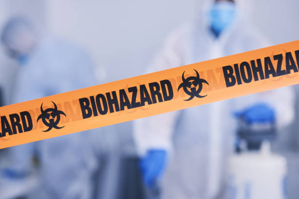 Professional Biohazard Cleanup technician working in Laurel, VA
